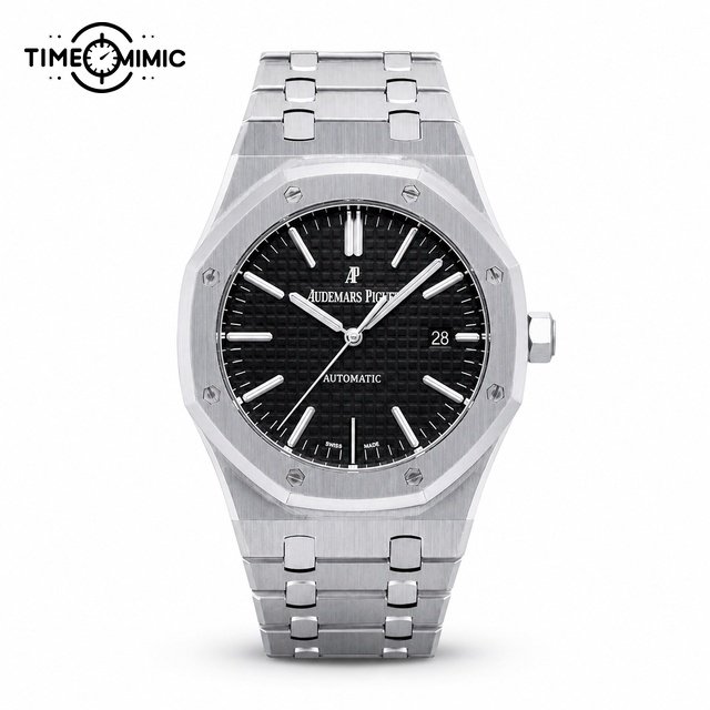 Detailed view of Audemars Piguet Royal Oak Ref. 15500ST.OO.1220ST replica wrist watch