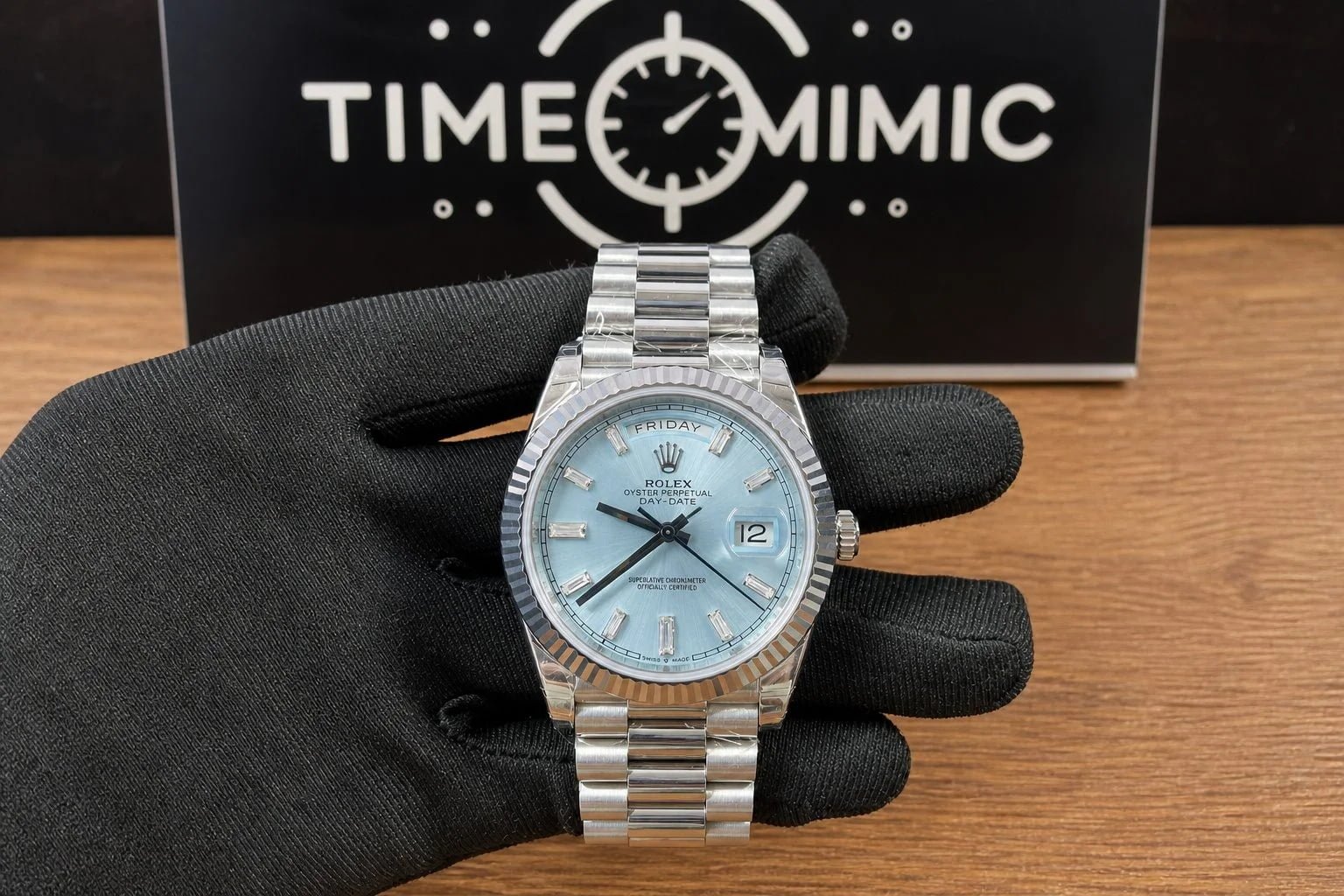 Collector view of Rolex Day-Date reference 228236 collector watch