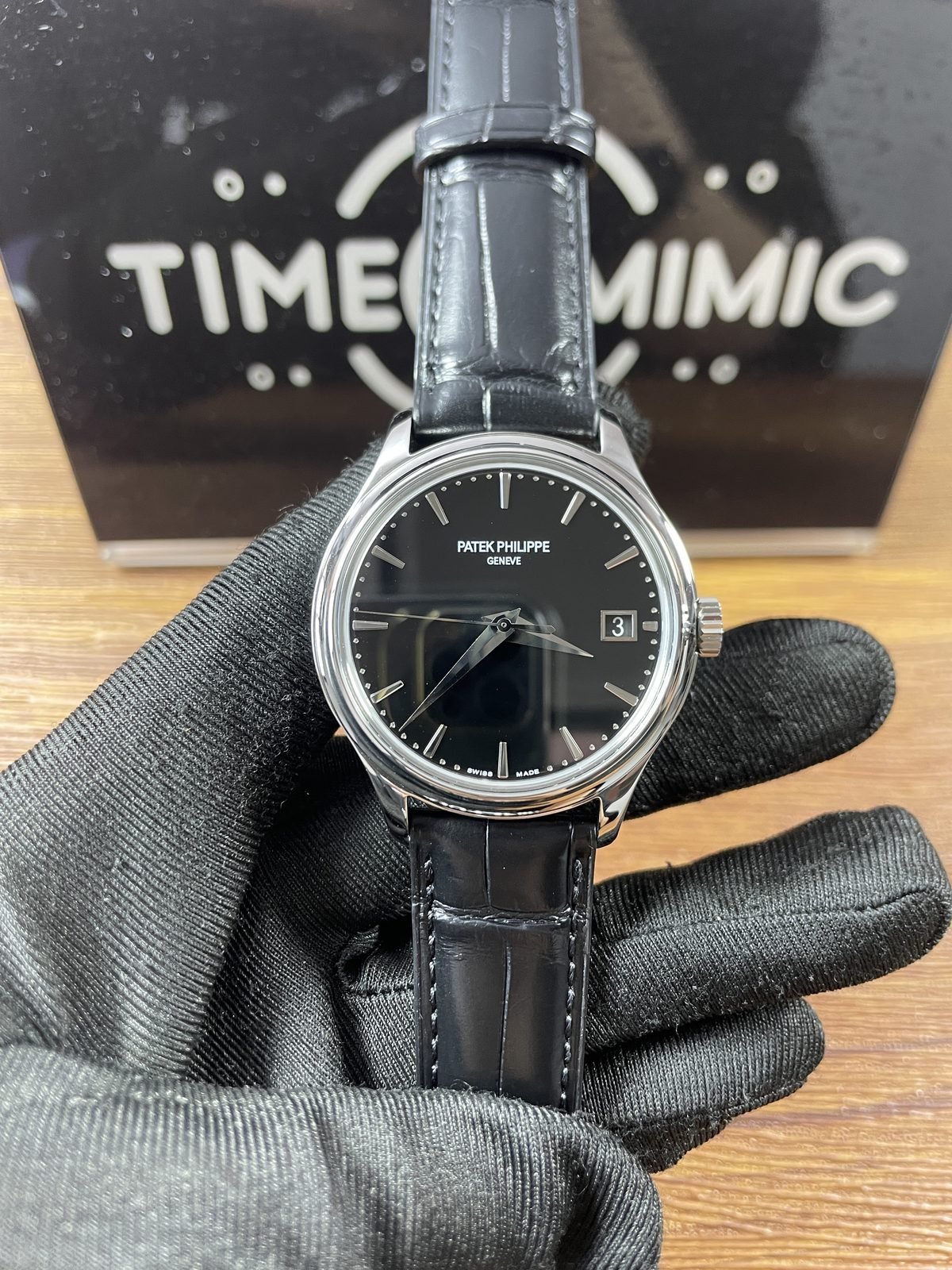 Patek Philippe Calatrava 5227G-010 replica watch QC detail image 1