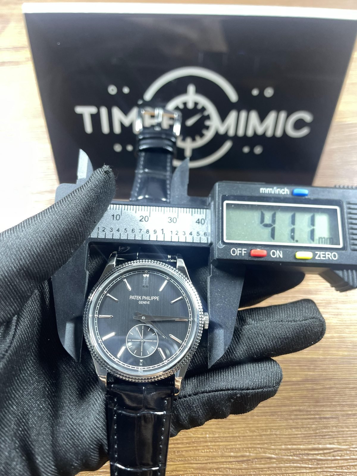 Patek Philippe Calatrava 6119G replica watch QC detail image 5