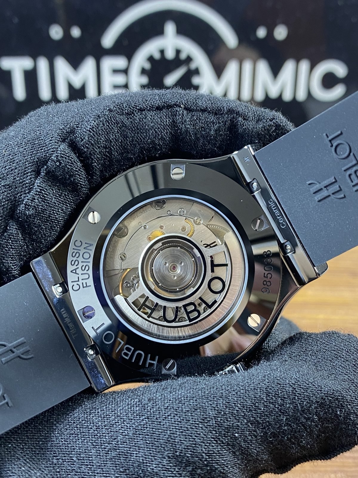 Hublot Classic Fusion 511 NX 7071 RX replica automatic movement display back alternate view