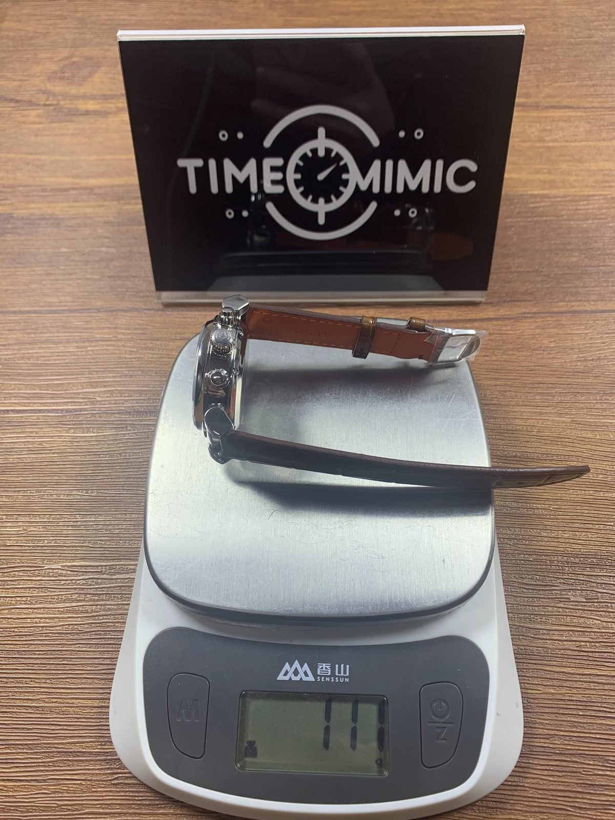 IWC Da Vinci IW393402 replica pictured scale reading 111 grams
