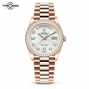 Rolex Day-Date 128345 MOP Diamond replica watch