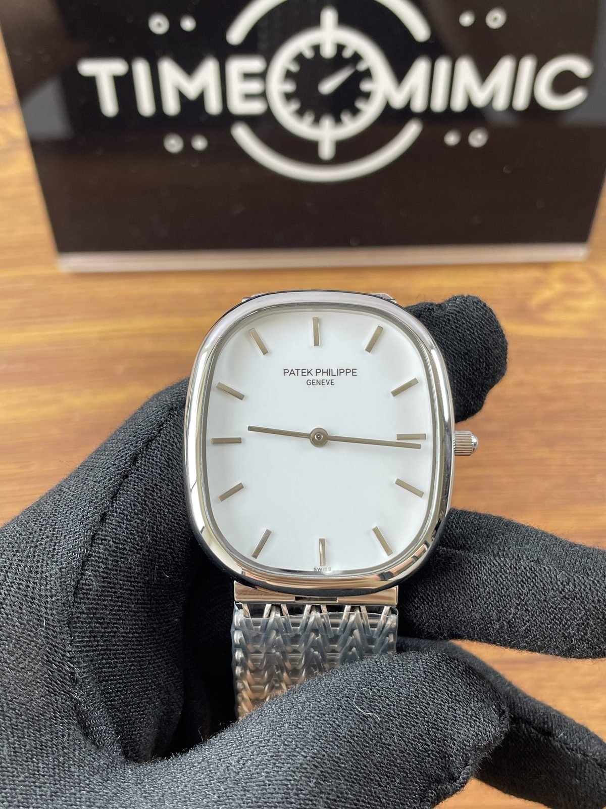 Patek Philippe Golden Ellipse Custom Configuration replica watch QC detail image 2