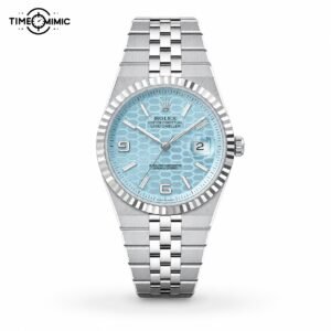 Rolex Land-Dweller Ice Blue Dial Steel replica watch