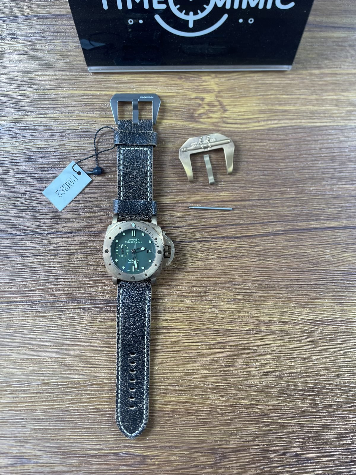 Panerai Luminor PAM00382 replica watch QC detail image 1