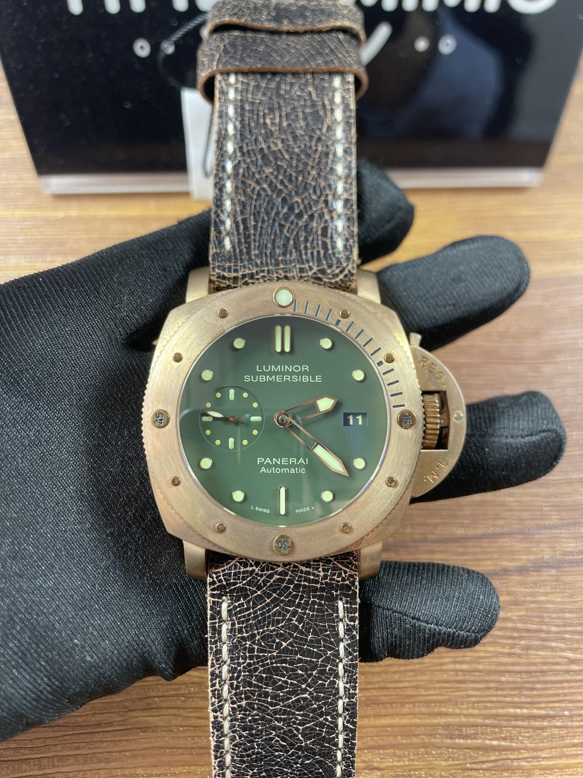 Panerai Luminor PAM00382 replica watch QC detail image 4