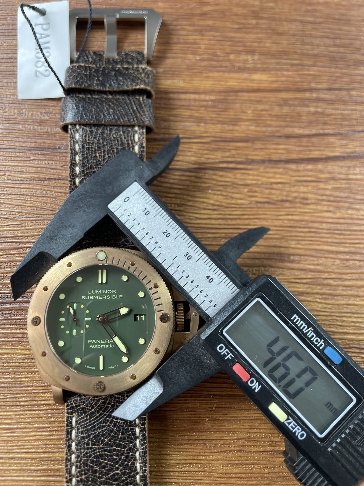 Panerai Luminor PAM00382 replica watch QC detail image 9