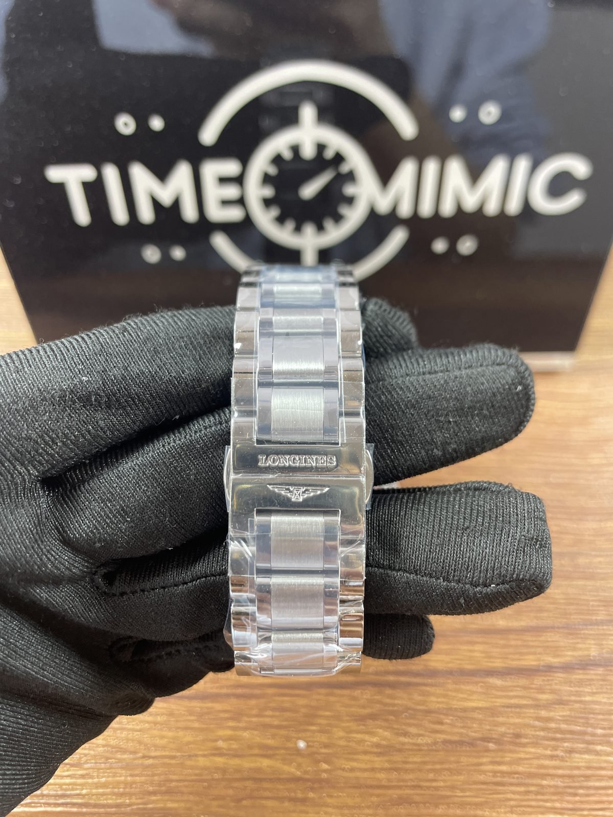 Longines Master Collection L2 909 4 92 6 replica brushed and polished bracelet clasp exterior under protective film