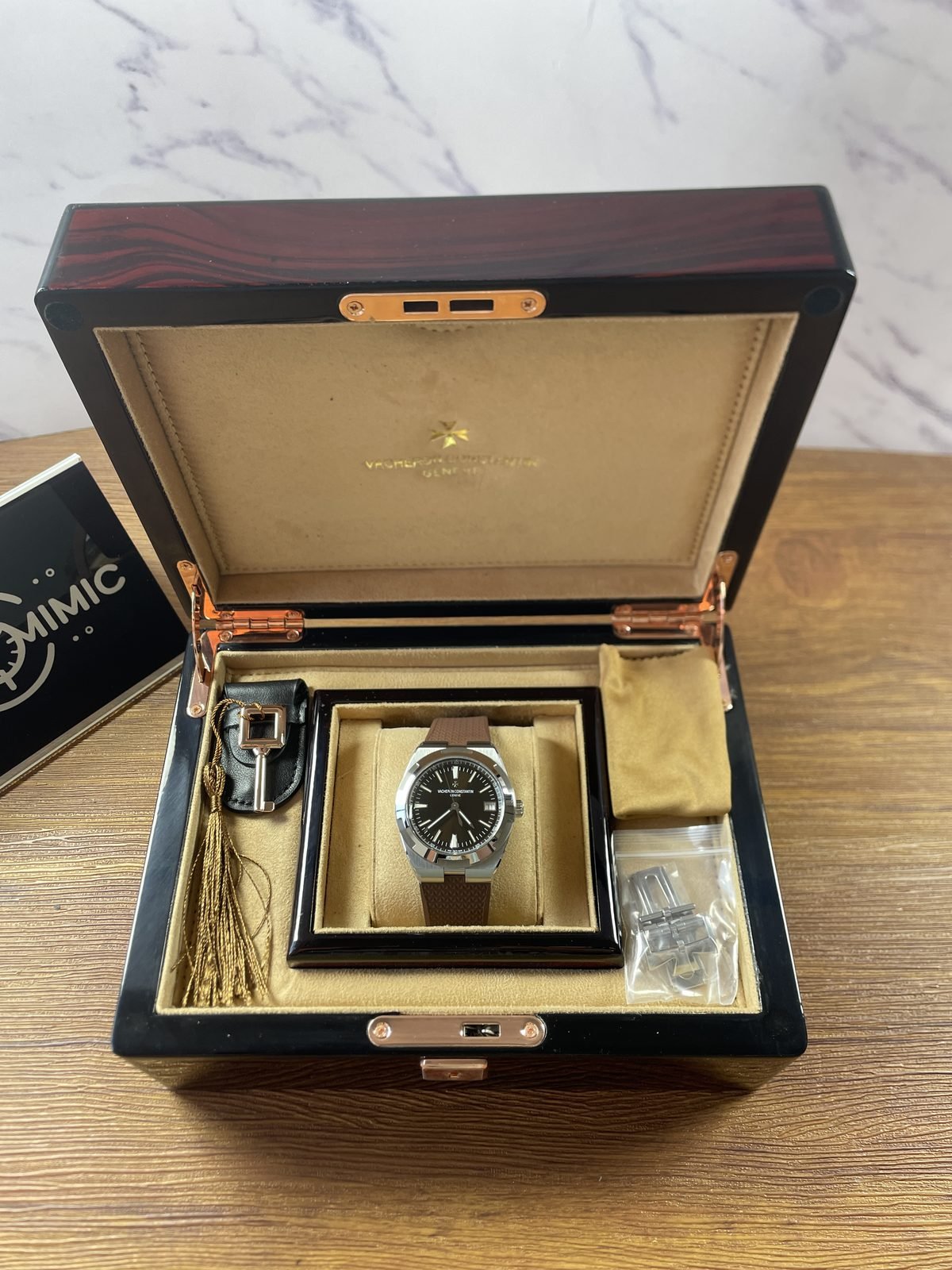 Vacheron Constantin Overseas 4500V-110A-B146 replica watch QC detail image 3