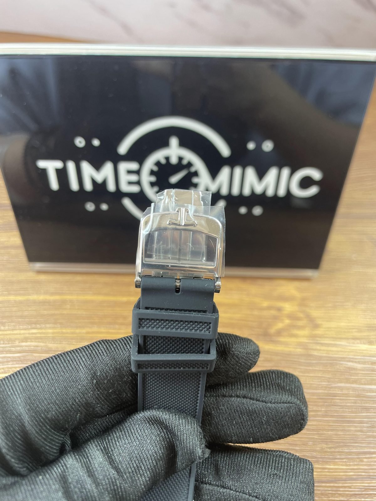 Jaeger LeCoultre Polaris Q9068670 replica polished folding clasp JLC style logo and protective film