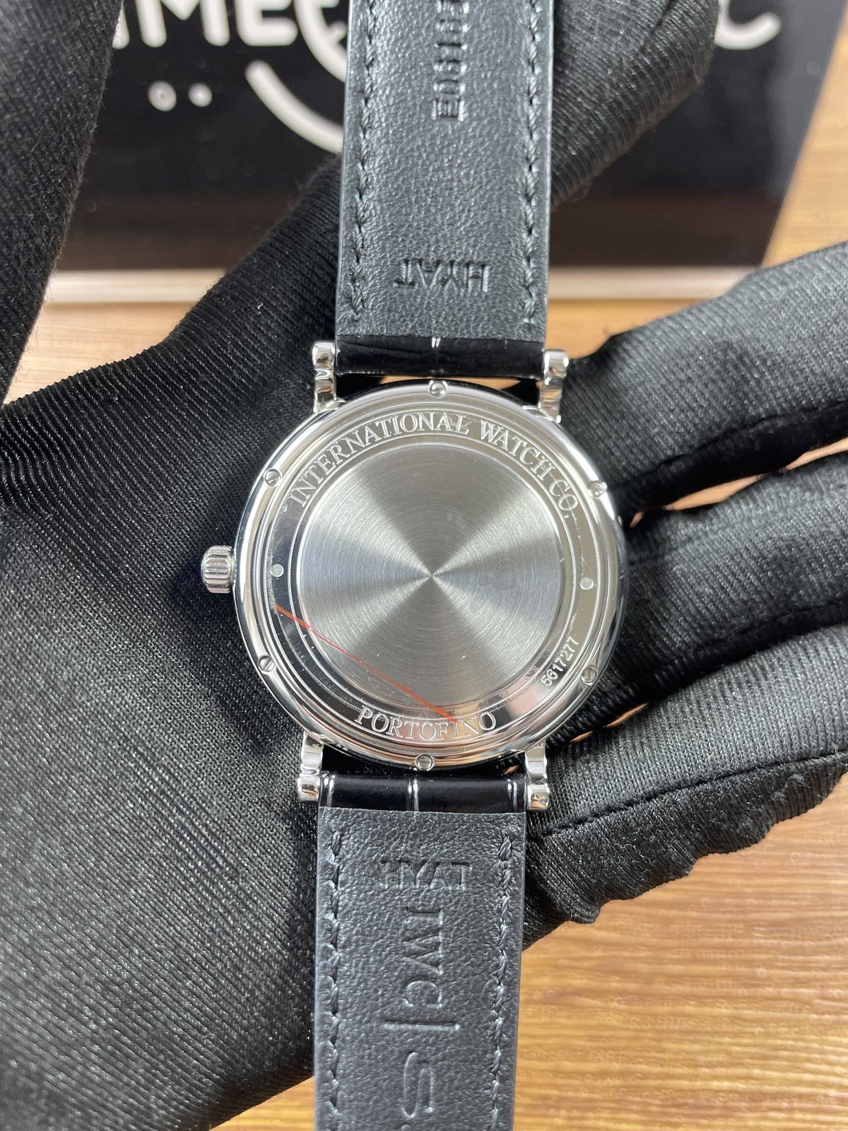 IWC Portofino IW356501 replica solid brushed caseback Portofino and 6971217 style markings