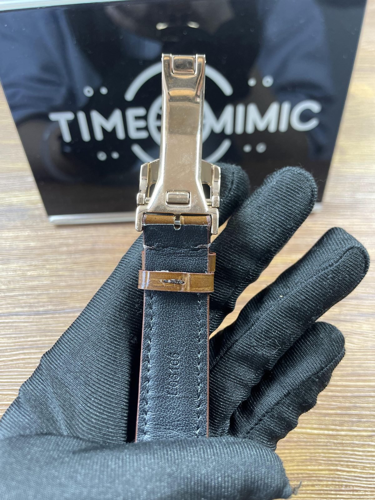 IWC Portugieser IW358306 replica deployant clasp underside and 20 18 style strap marking