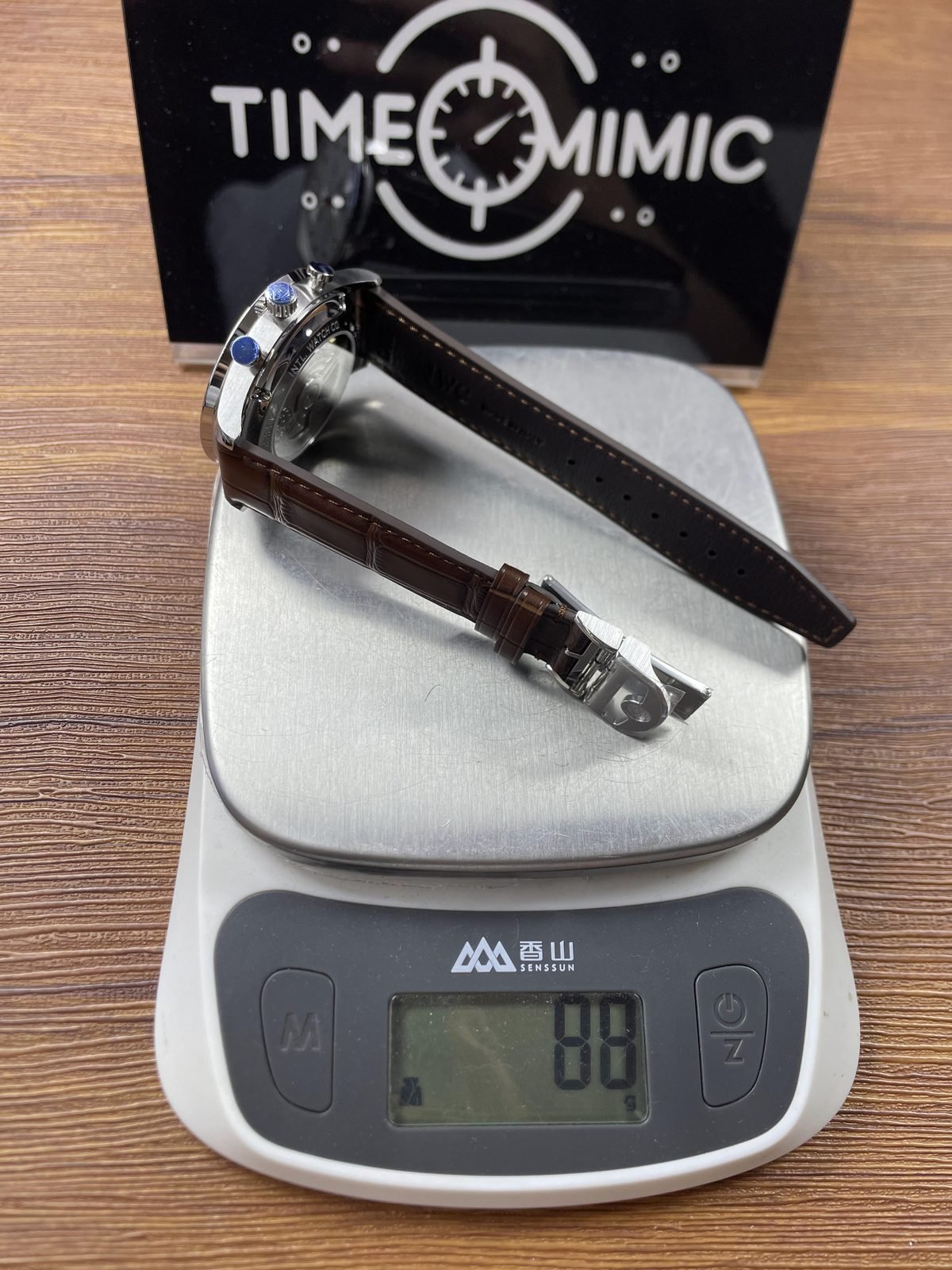 IWC Portugieser IW371445 replica pictured open strap weight about 86 grams