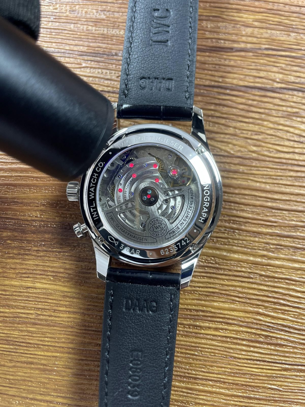 IWC Portugieser IW371601 replica pictured thickness about 13.6 millimetres