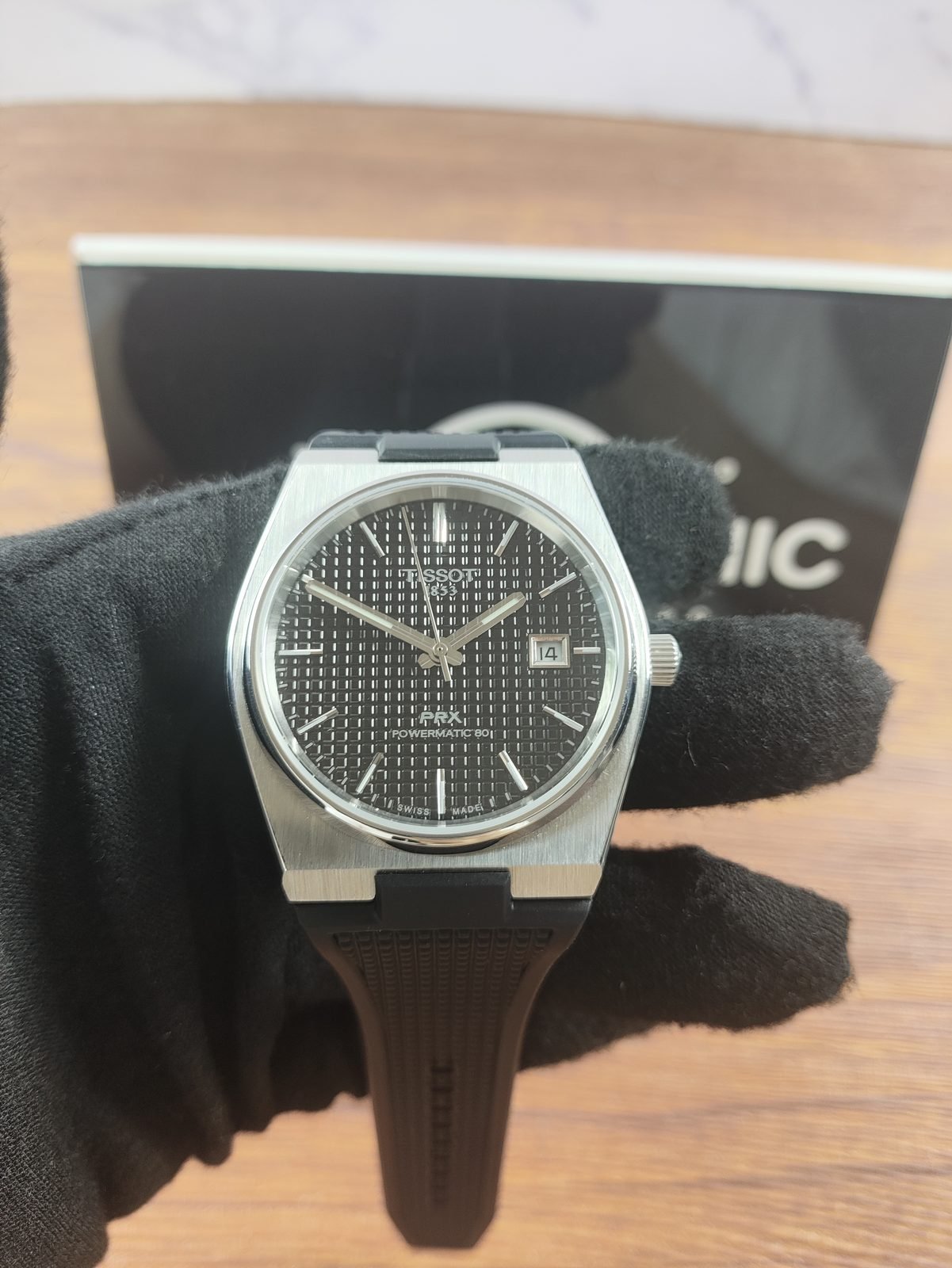 Tissot PRX T137-407-17-051-00 replica watch QC detail image 1