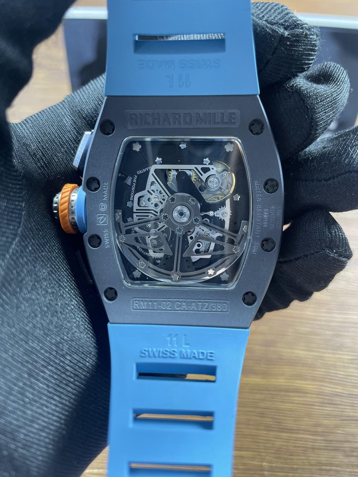 Richard Mille RM RM11-05 replica watch QC detail image 3