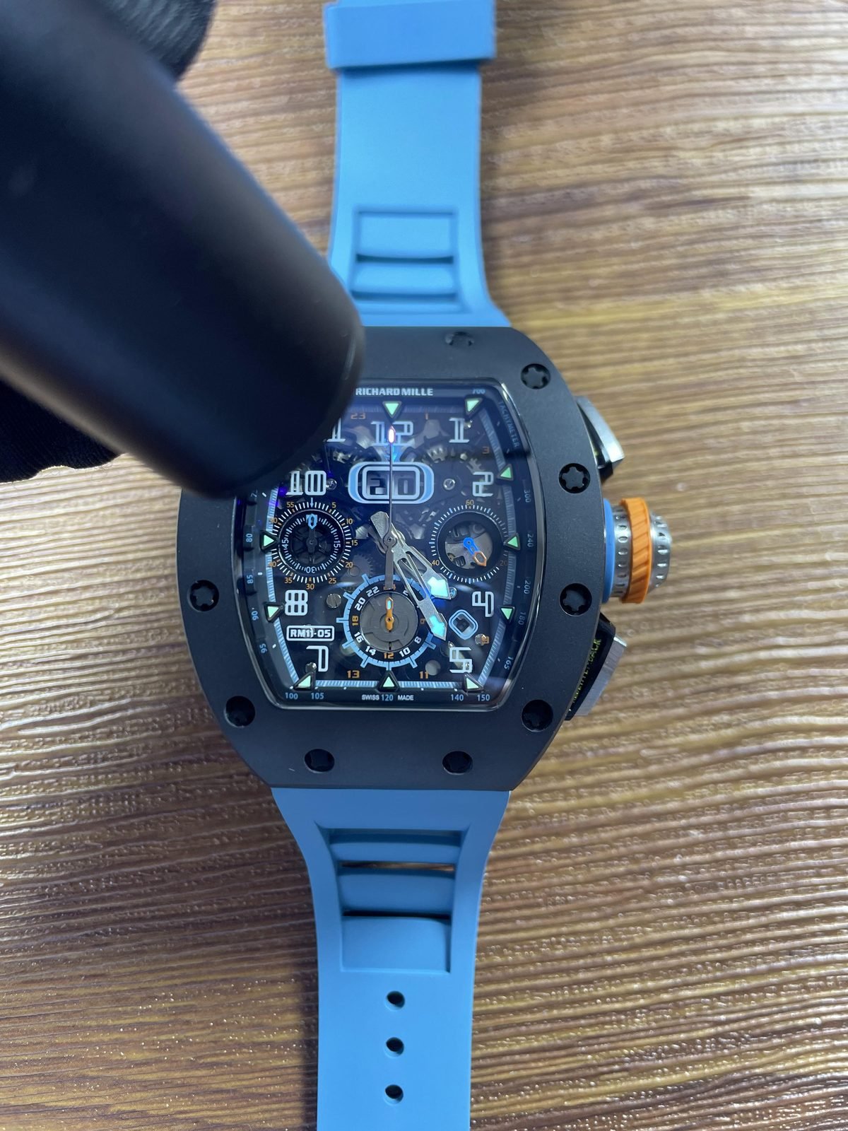 Richard Mille RM RM11-05 replica watch QC detail image 8