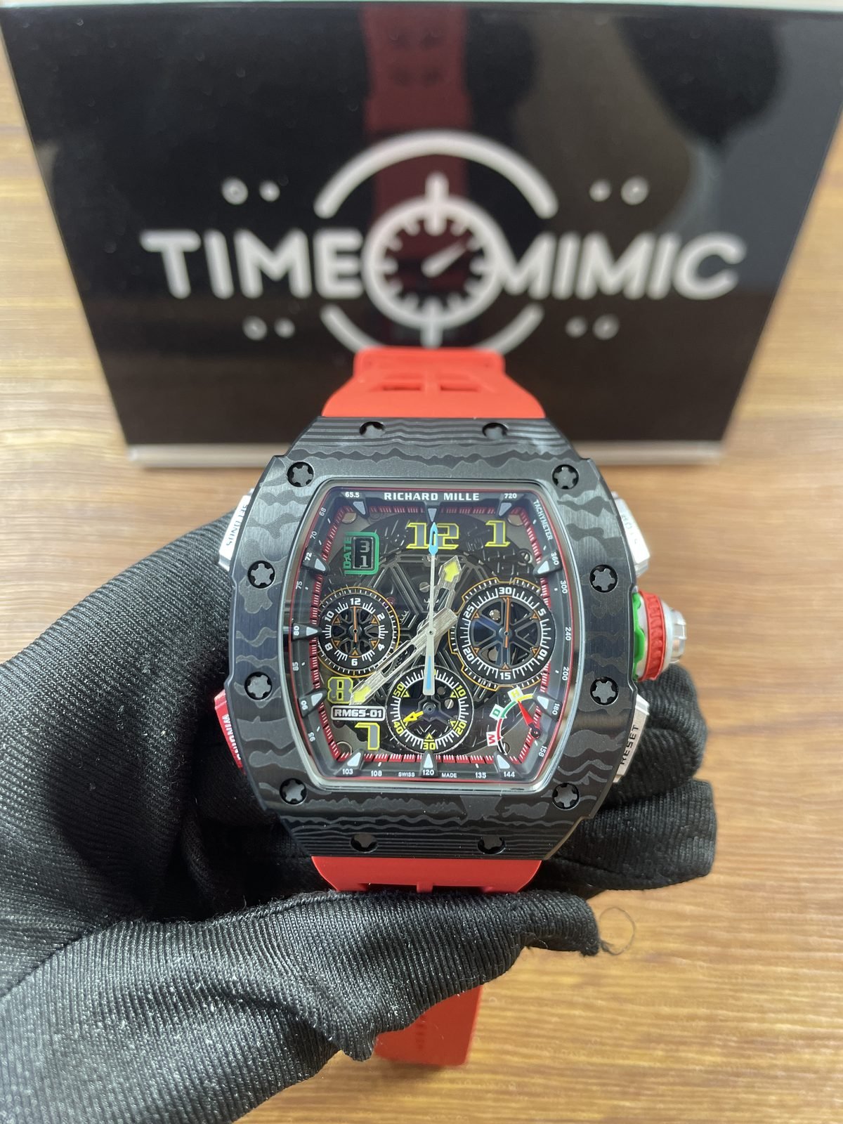 Richard Mille RM RM65-01 replica watch QC detail image 1