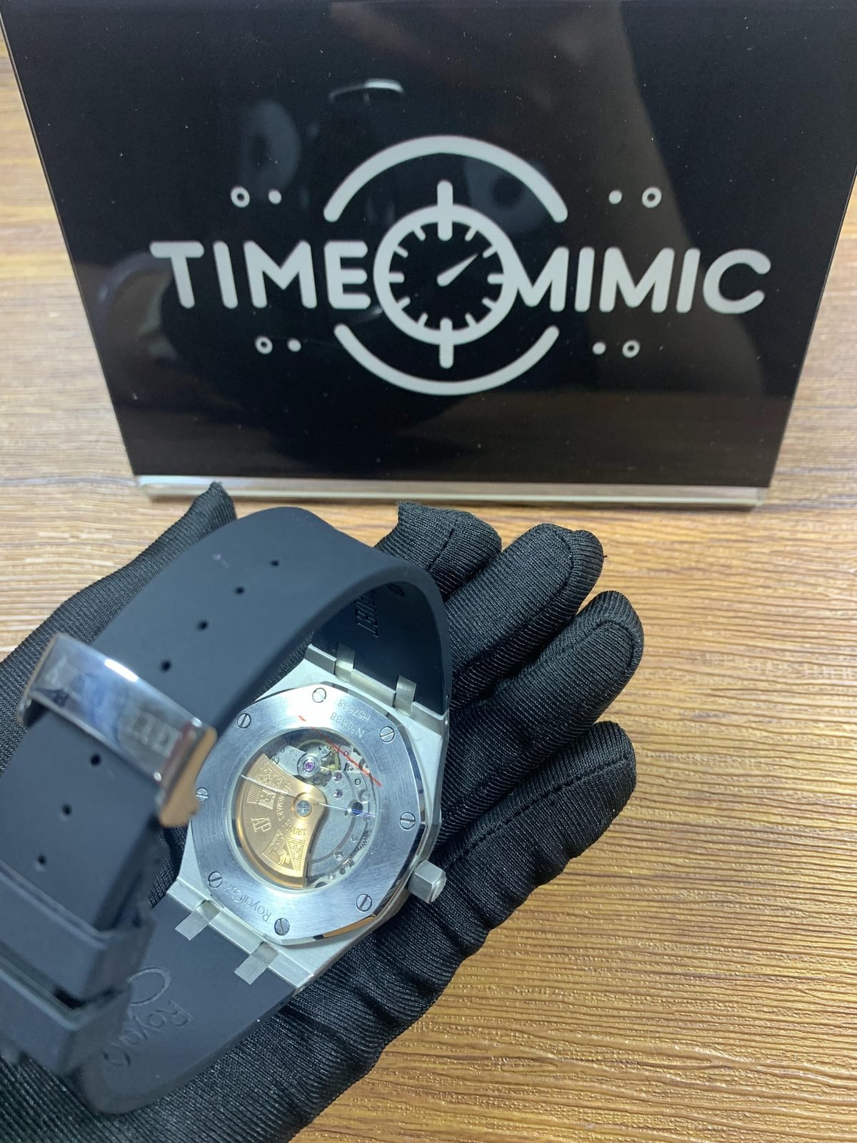 Royal Oak 15400ST replica exhibition caseback and automatic movement