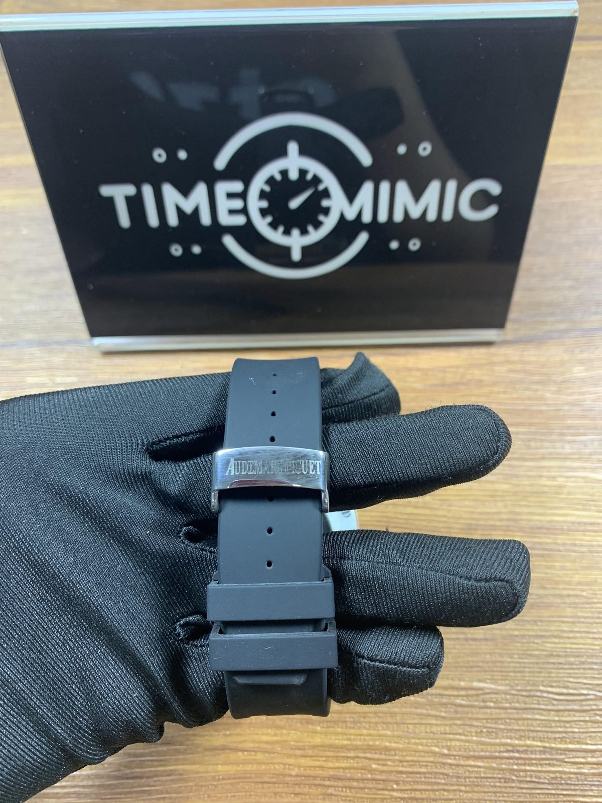 Royal Oak 15400ST replica AP-signed deployant clasp
