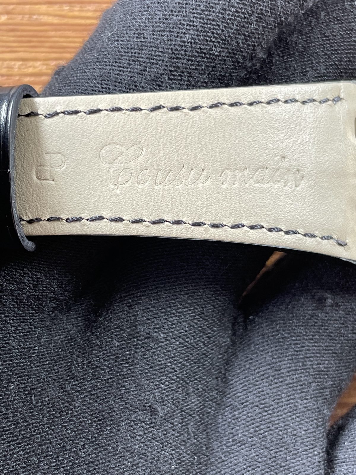 Royal Oak 15510OR D002CR 02 replica light strap lining embossed crocodile-style wording