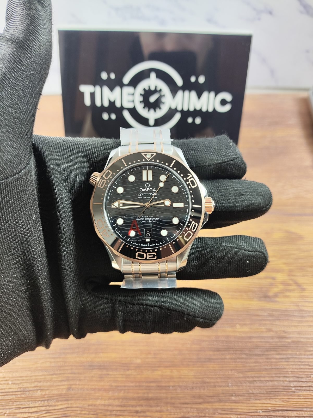 Omega Seamaster 300 replica watch QC detail image 1