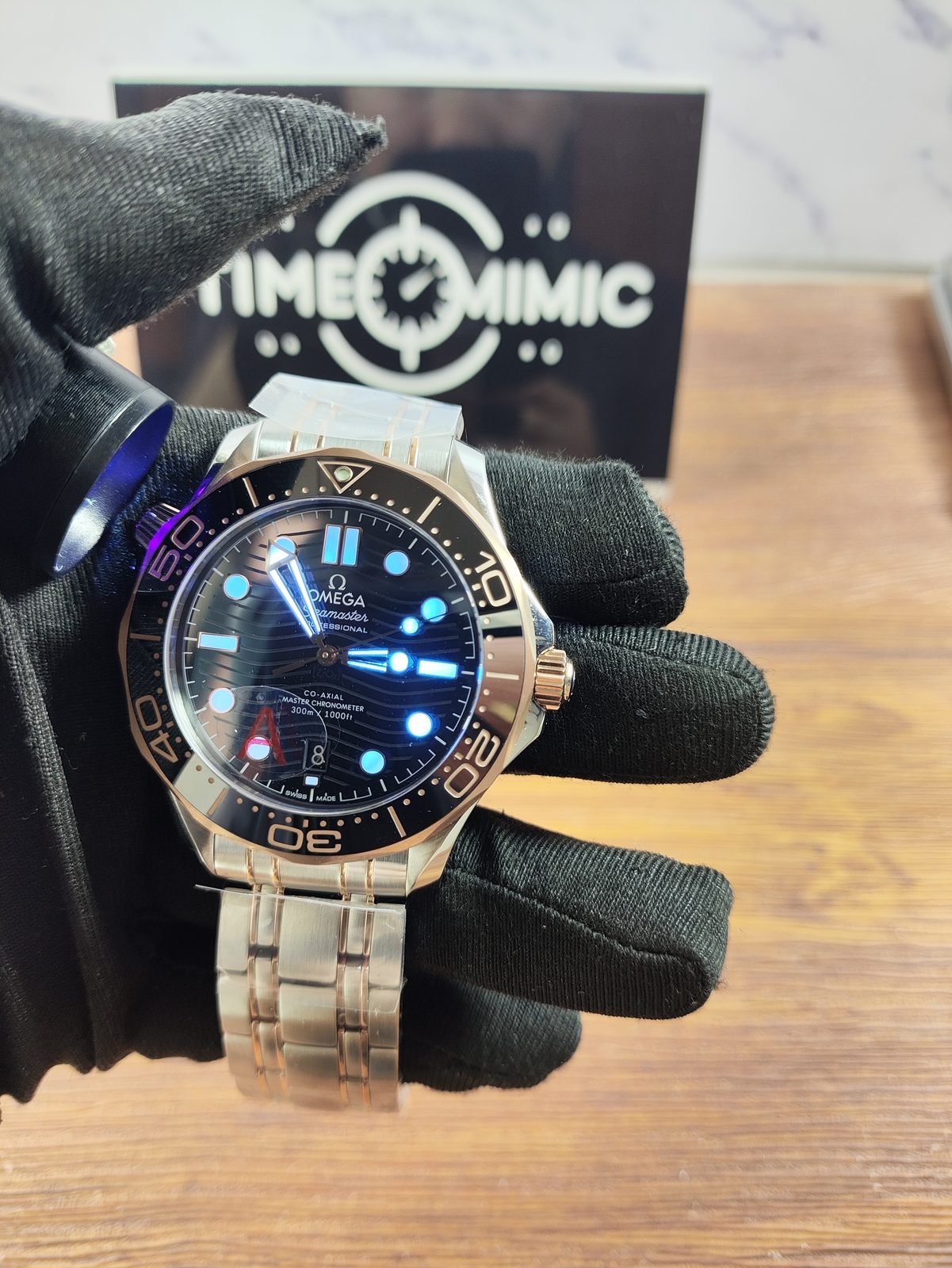 Omega Seamaster 300 replica watch QC detail image 2