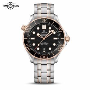 Omega Seamaster Diver 300 Two Tone Black replica watch