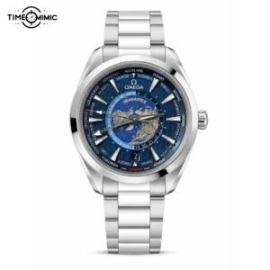 Omega Seamaster Worldtimer 220 10 43 22 03 001 Blue Steel replica watch